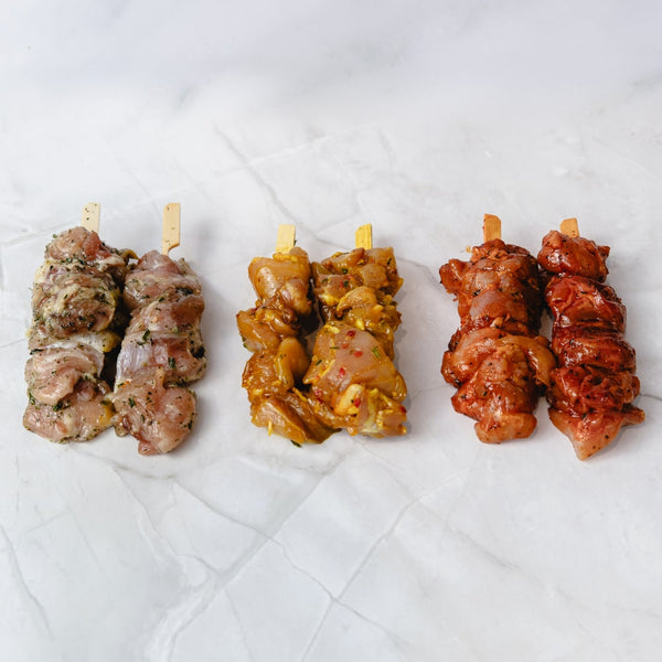 Kipdijfiletspies gemarineerd